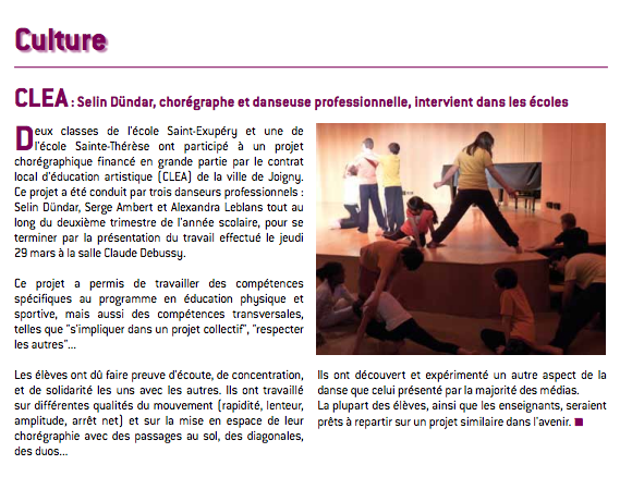 Intervention scolaire Joigny